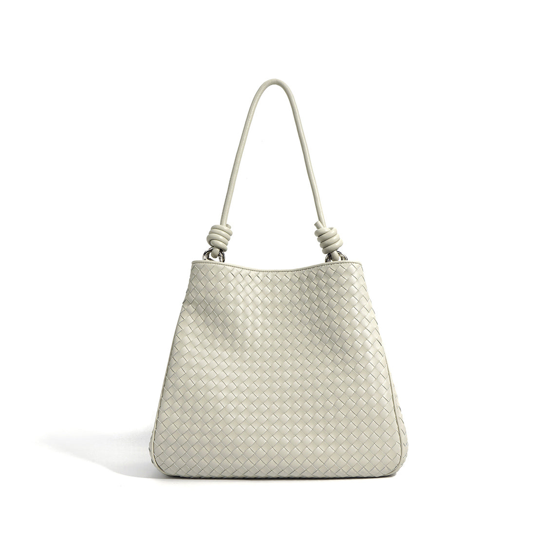 Leather Versatile Woven Tote Bag