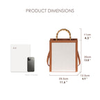 CUCUBIRD POPSEWING® Leather Dustbag Recycle Bamboo Handles Bag DIY Kit  