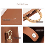 CUCUBIRD POPSEWING® Leather Dustbag Recycle Bamboo Handles Bag DIY Kit  