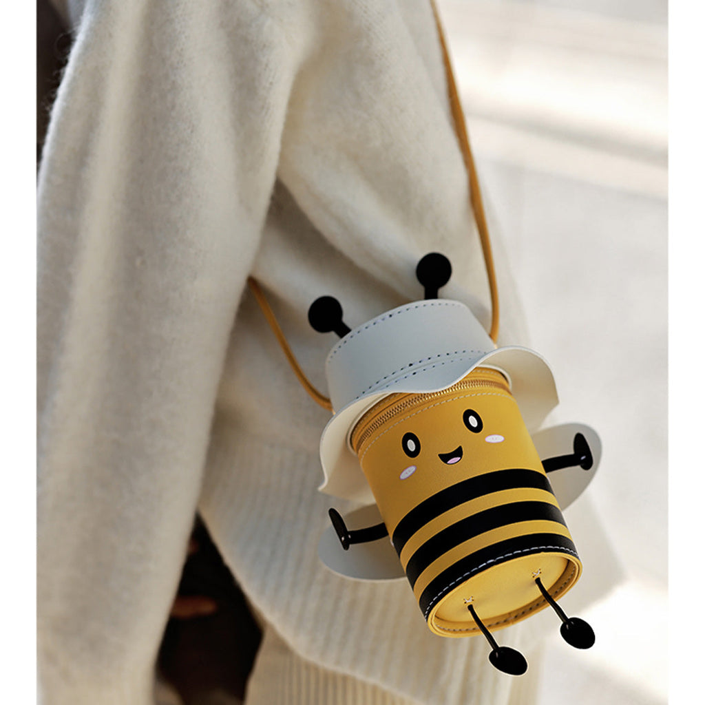 CUCUBIRD POPSEWING® Leather Lovely Bee Crossbody Bag For Kids DIY Kit  