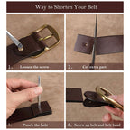 CUCUBIRD POPSEWING® Full Grain Leather Versatile Women Belt  
