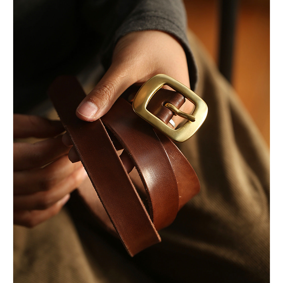 CUCUBIRD POPSEWING® Full Grain Leather Belt DIY Kit  