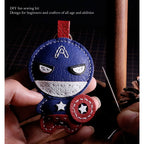 CUCUBIRD POPSEWING® Sheep Leather Captain Keychain DIY Kit  