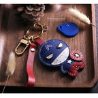 CUCUBIRD POPSEWING® Sheep Leather Captain Keychain DIY Kit  