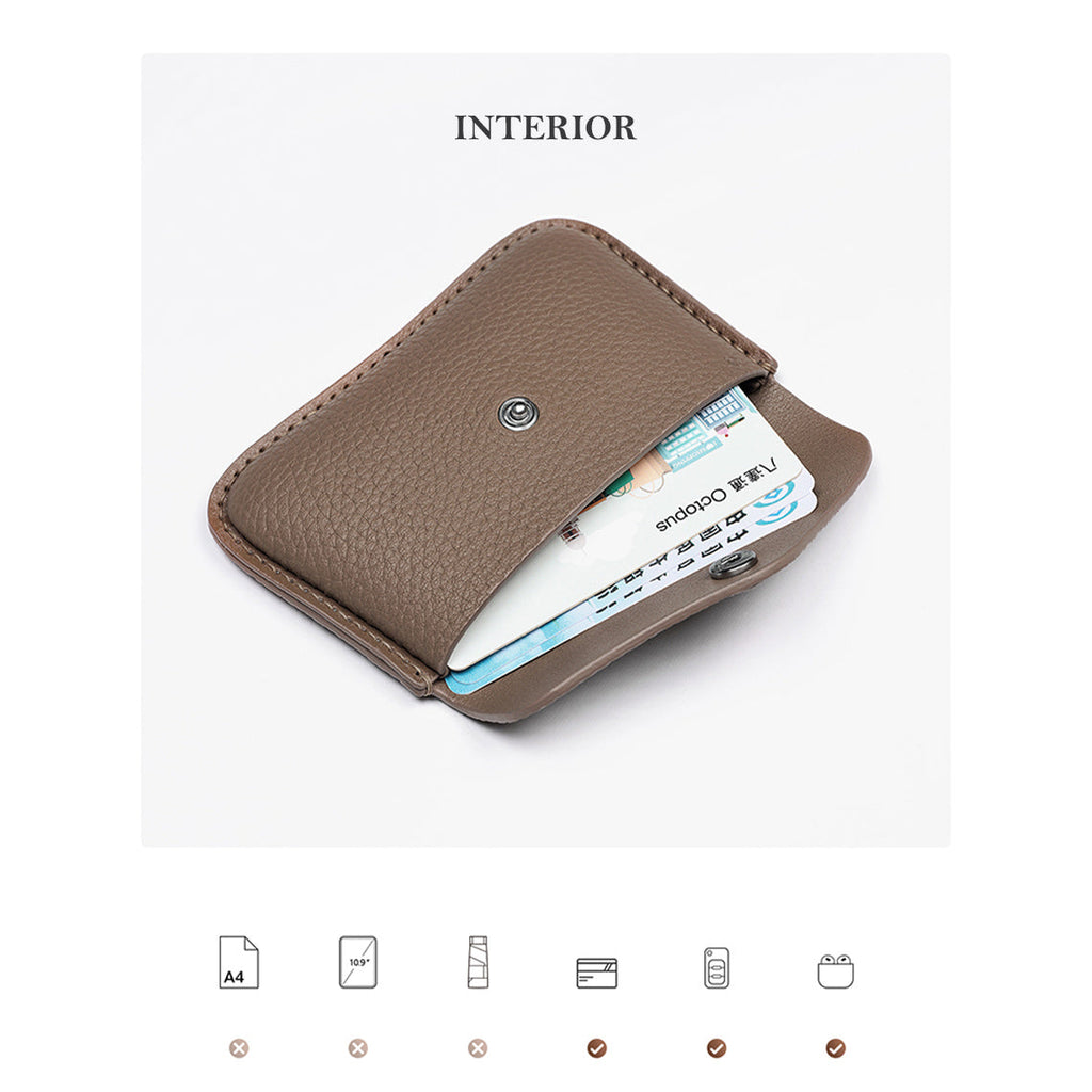 CUCUBIRD POPSEWING® Top Grain Leather Envelope Card Holder DIY Kit  