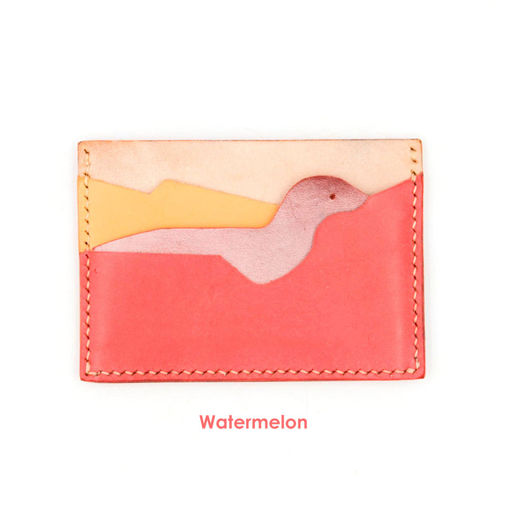 CUCUBIRD POPSEWING® Top Grain Leather Dinosaur Card Holder DIY Kit  