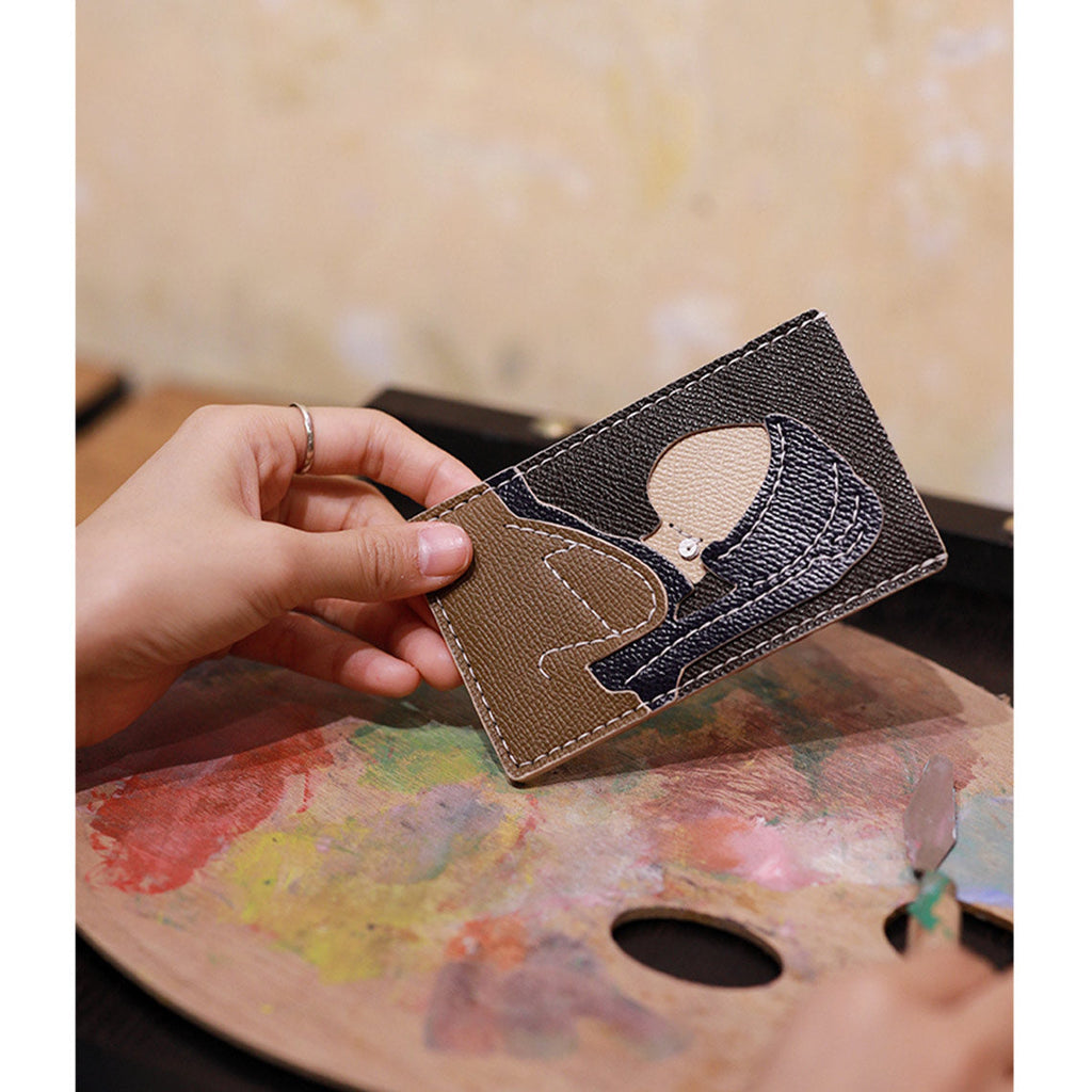 CUCUBIRD POPSEWING® Leather Painting Card Holder DIY Kit  