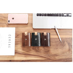 CUCUBIRD Vegetable Tanned Leather Slim Card Holder  