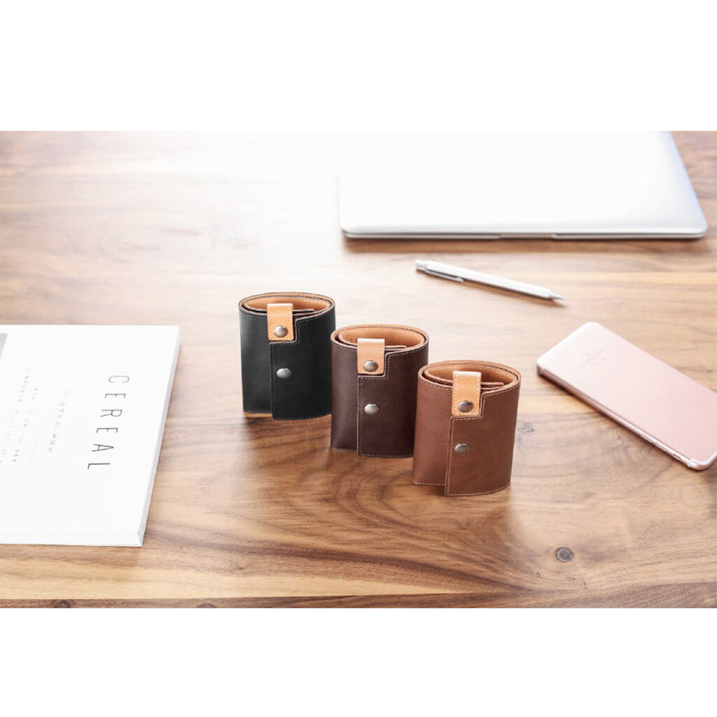 CUCUBIRD Vegetable Tanned Leather Slim Card Holder  