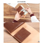 CUCUBIRD Vegetable Tanned Leather Slim Card Holder  