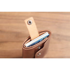 CUCUBIRD Vegetable Tanned Leather Slim Card Holder  