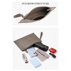 CUCUBIRD POPSEWING® Top Grain Leather Men Clutch Bag DIY Kit  