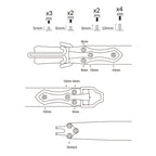CUCUBIRD POPSEWING® Full Grain Leather Knight Buckle Cowboy Belt DIY Kit  