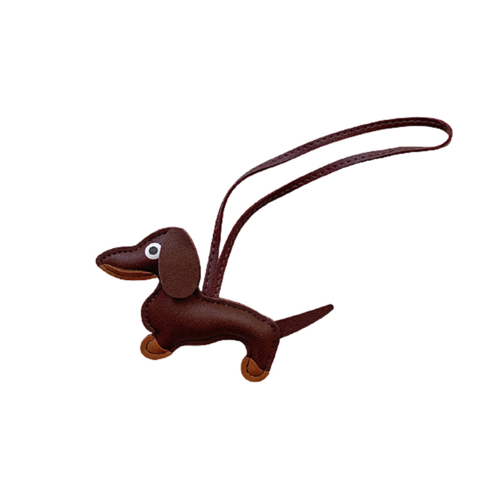CUCUBIRD Faux Leather Dachshund Bag Charm  