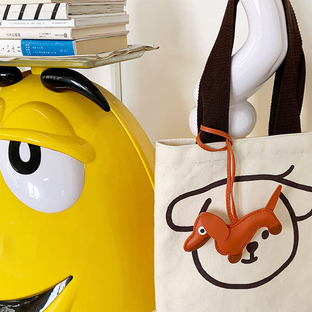 CUCUBIRD Faux Leather Dachshund Bag Charm  