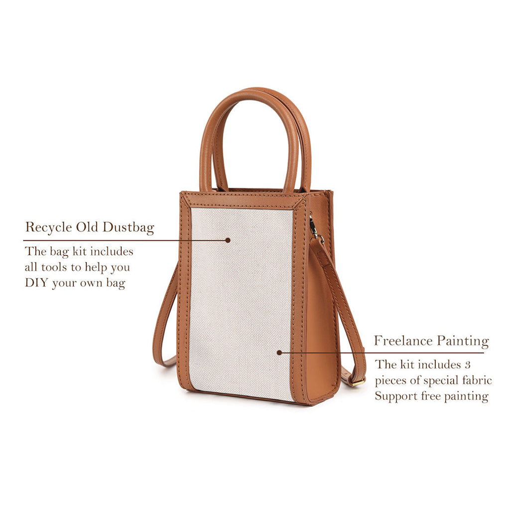 CUCUBIRD POPSEWING® Leather Recycle Dustbag Handbag DIY Kit  