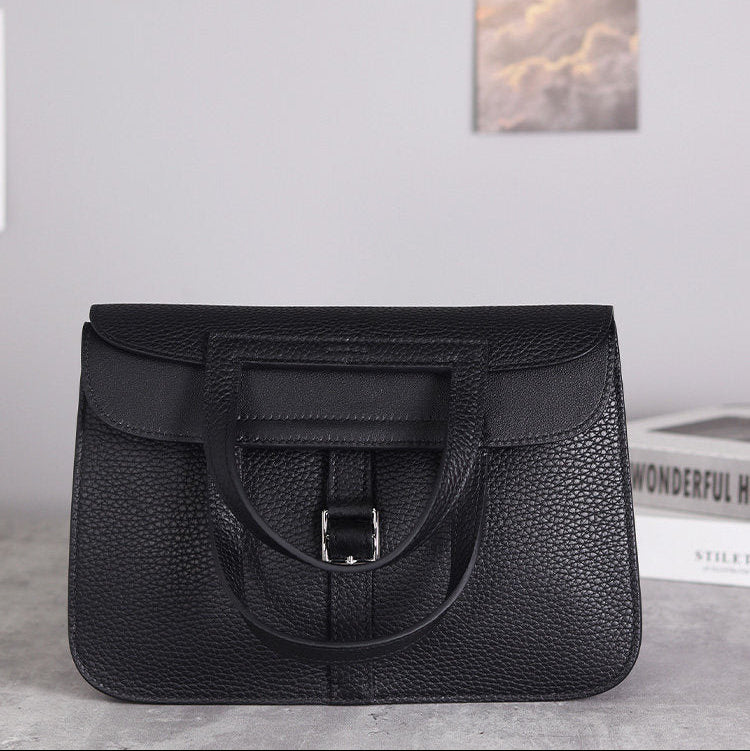 CUCUBIRD Horseshoe Bag DIY Kit Top Grain Leather Crossbody Bag  