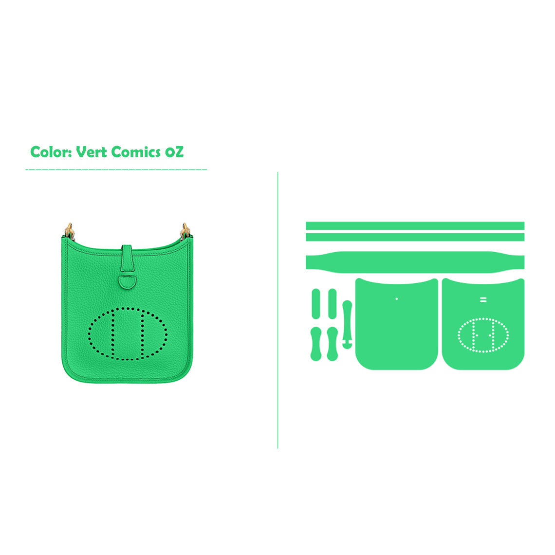 CUCUBIRD POPSEWING® Full Grain Leather Mini Eveline Bag DIY Kit  