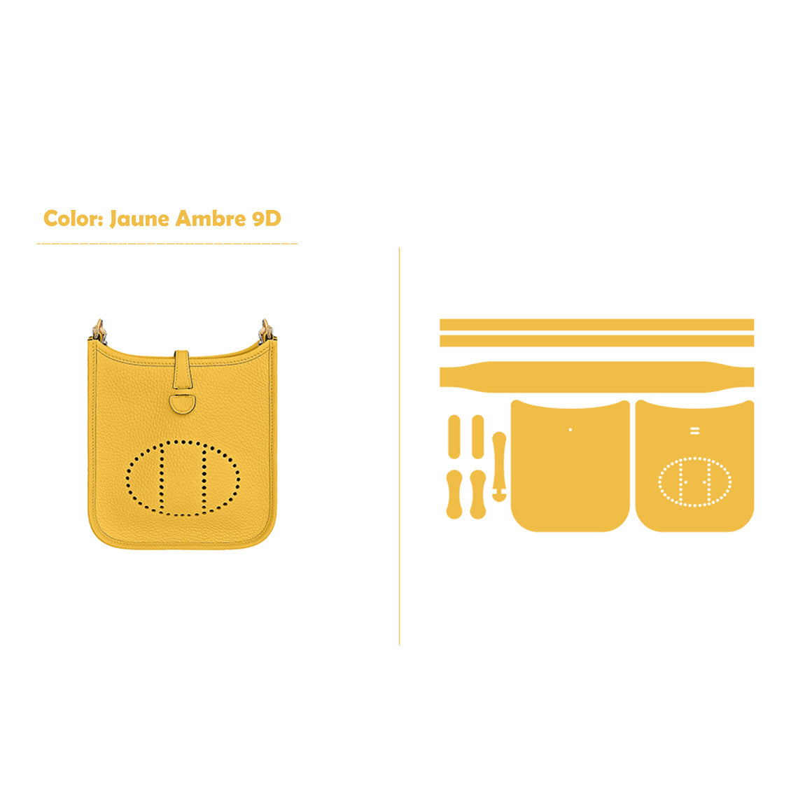 CUCUBIRD POPSEWING® Full Grain Leather Mini Eveline Bag DIY Kit  