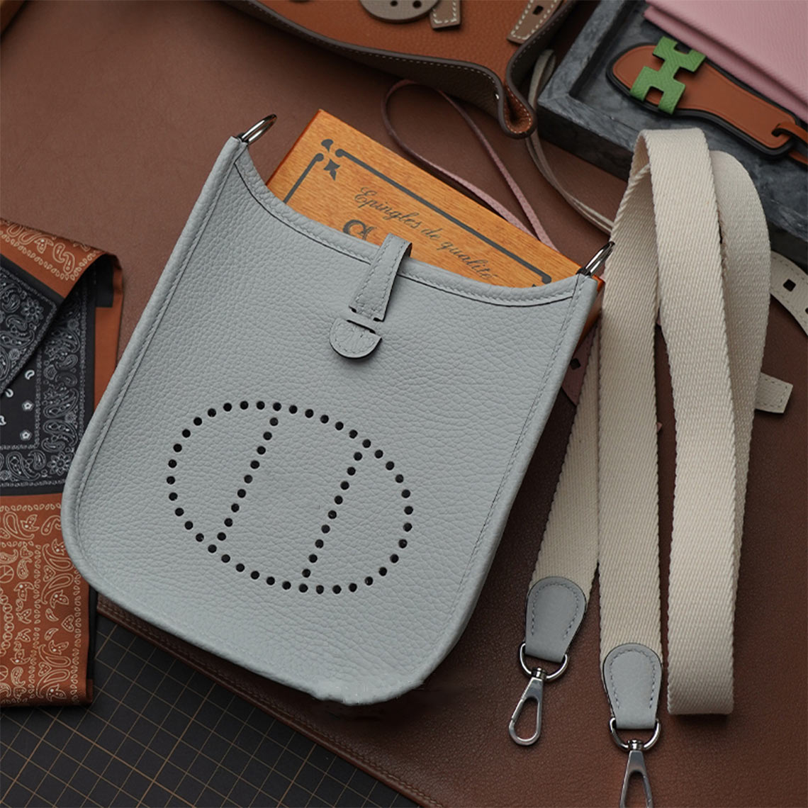 CUCUBIRD POPSEWING® Full Grain Leather Mini Eveline Bag DIY Kit  