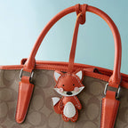 CUCUBIRD POPSEWING® Sheep Leather Little Fox Keychain DIY Kit  