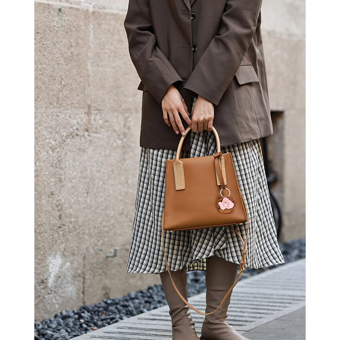 CUCUBIRD POPSEWING® Leather Women Top Handles Handbag DIY Kit  