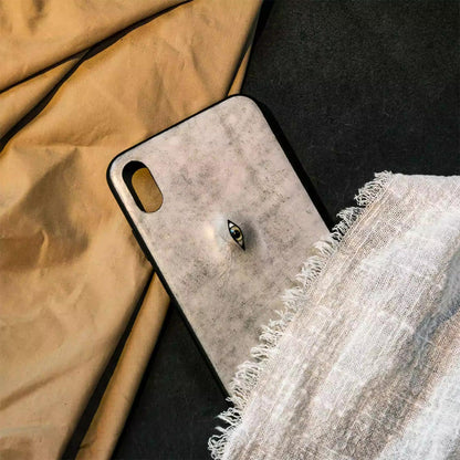 CUCUBIRD Full Grain Leather Eyes iPhone Case