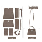CUCUBIRD POPSEWING® Top Grain Leather Inspired Sellier Kylie Bag DIY Kit | Price Drop at Checkout  