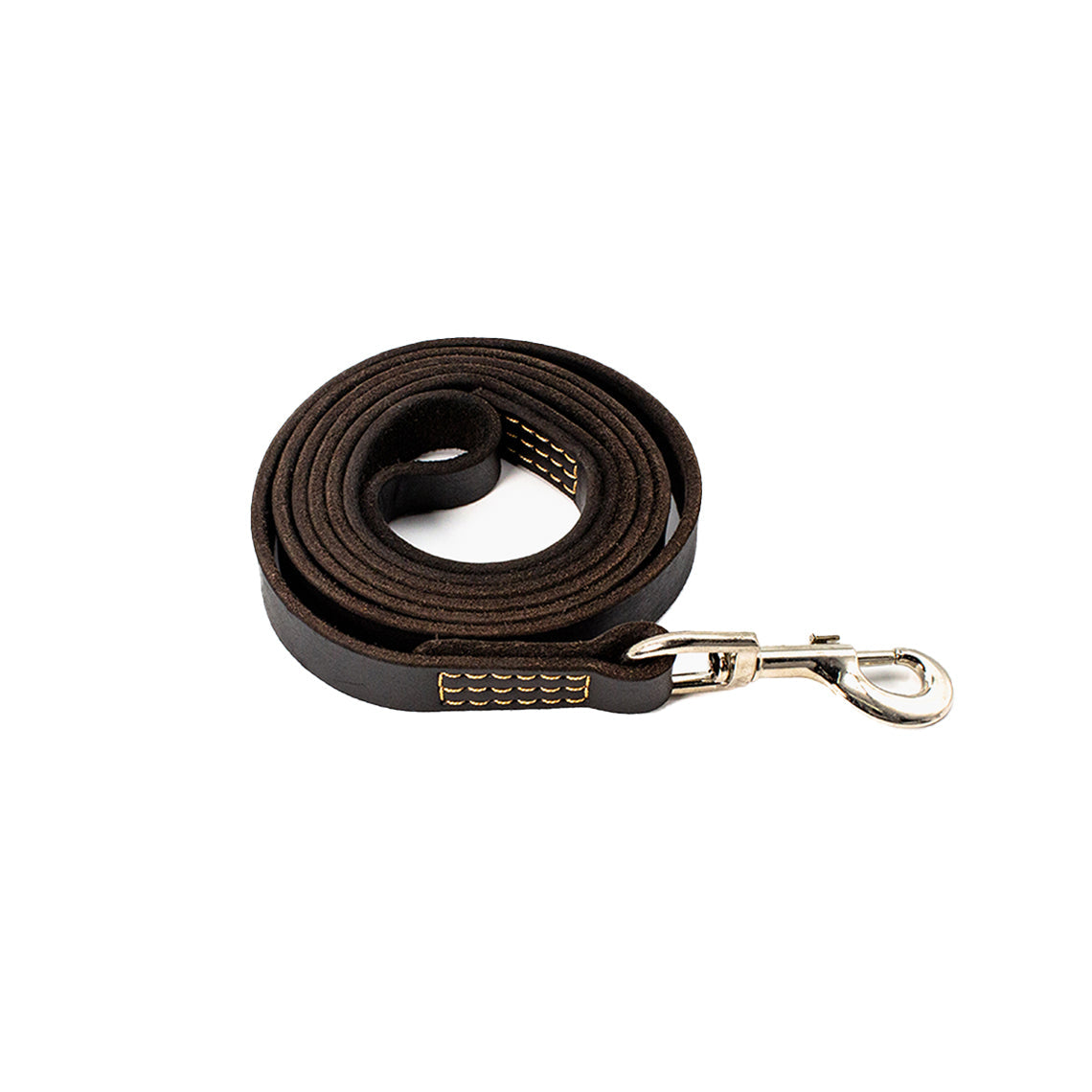 CUCUBIRD Genuine Leather Dog Leash - Dark Brown  