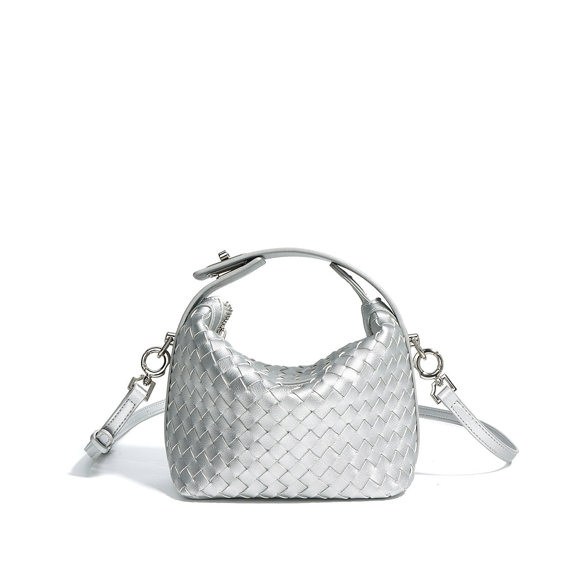 Leather Woven Summer Mini Hobo Bag