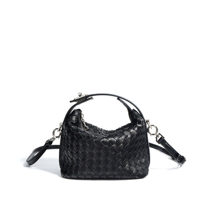 Leather Woven Summer Mini Hobo Bag