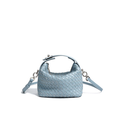 Leather Woven Summer Mini Hobo Bag