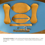 CUCUBIRD POPSEWING® Nubuck Leather Makeup Bag & Toiletry Bag DIY Kit  