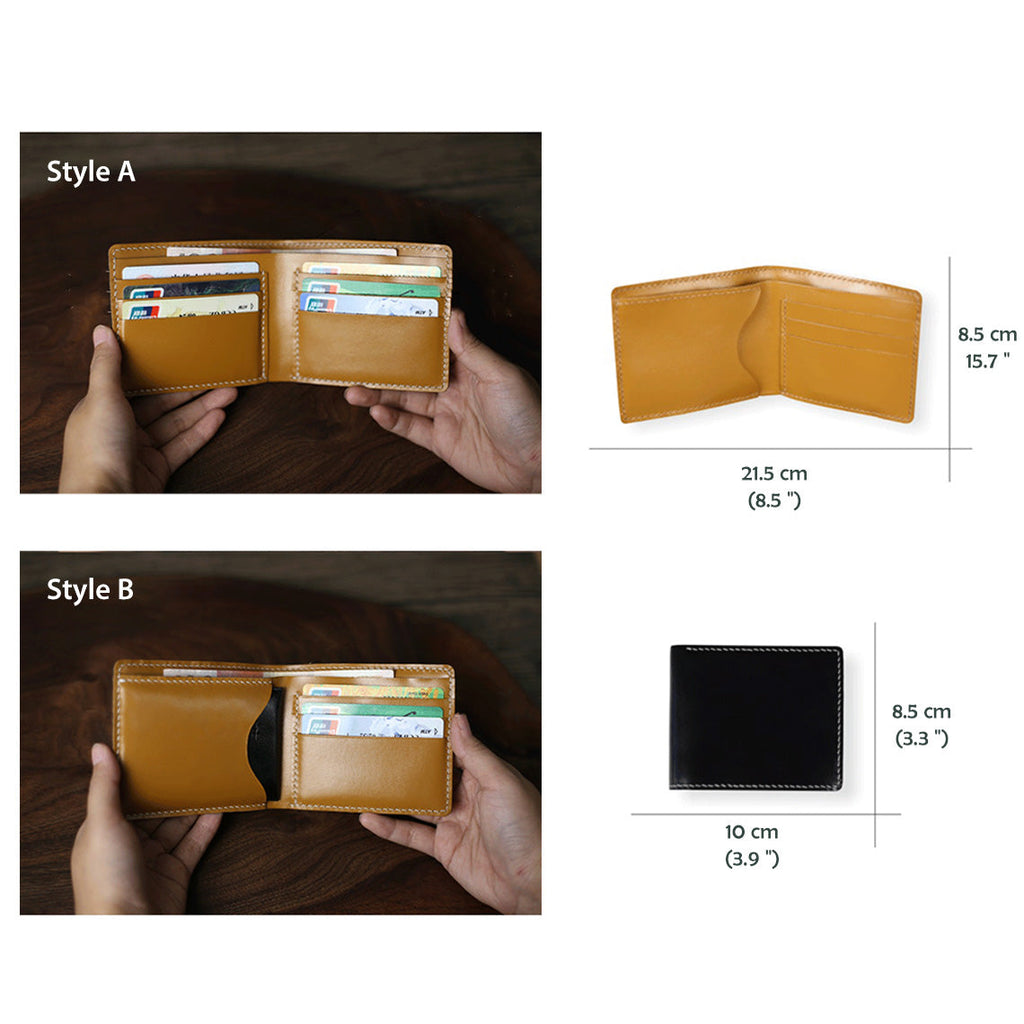 CUCUBIRD POPSEWING® Full Grain Leather Slim Wallet DIY Kit  