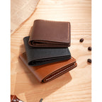 CUCUBIRD POPSEWING® Full Grain Leather Men's Bifold Wallet DIY Kit  