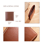 CUCUBIRD POPSEWING® Full Grain Leather Men's Bifold Wallet DIY Kit  