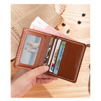 CUCUBIRD POPSEWING® Full Grain Leather Men's Bifold Wallet DIY Kit  