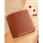 CUCUBIRD POPSEWING® Full Grain Leather Men's Bifold Wallet DIY Kit  