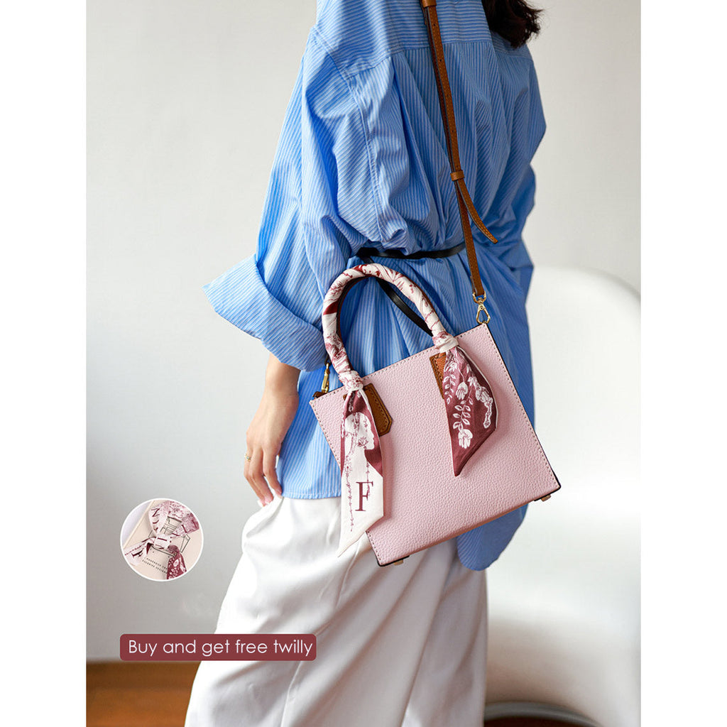 CUCUBIRD POPSEWING® Top Grain Leather Mini Tote Handbag DIY Kit  