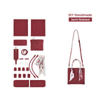 CUCUBIRD POPSEWING® Top Grain Leather Mini Tote Handbag DIY Kit  