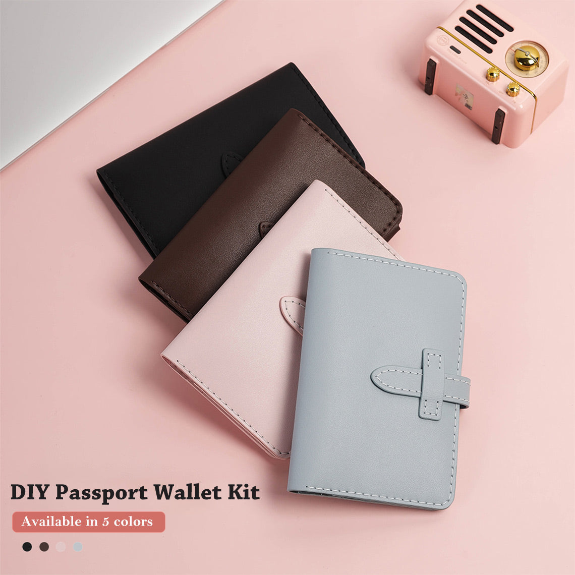 CUCUBIRD POPSEWING® Leather Passport Wallet DIY Kit  