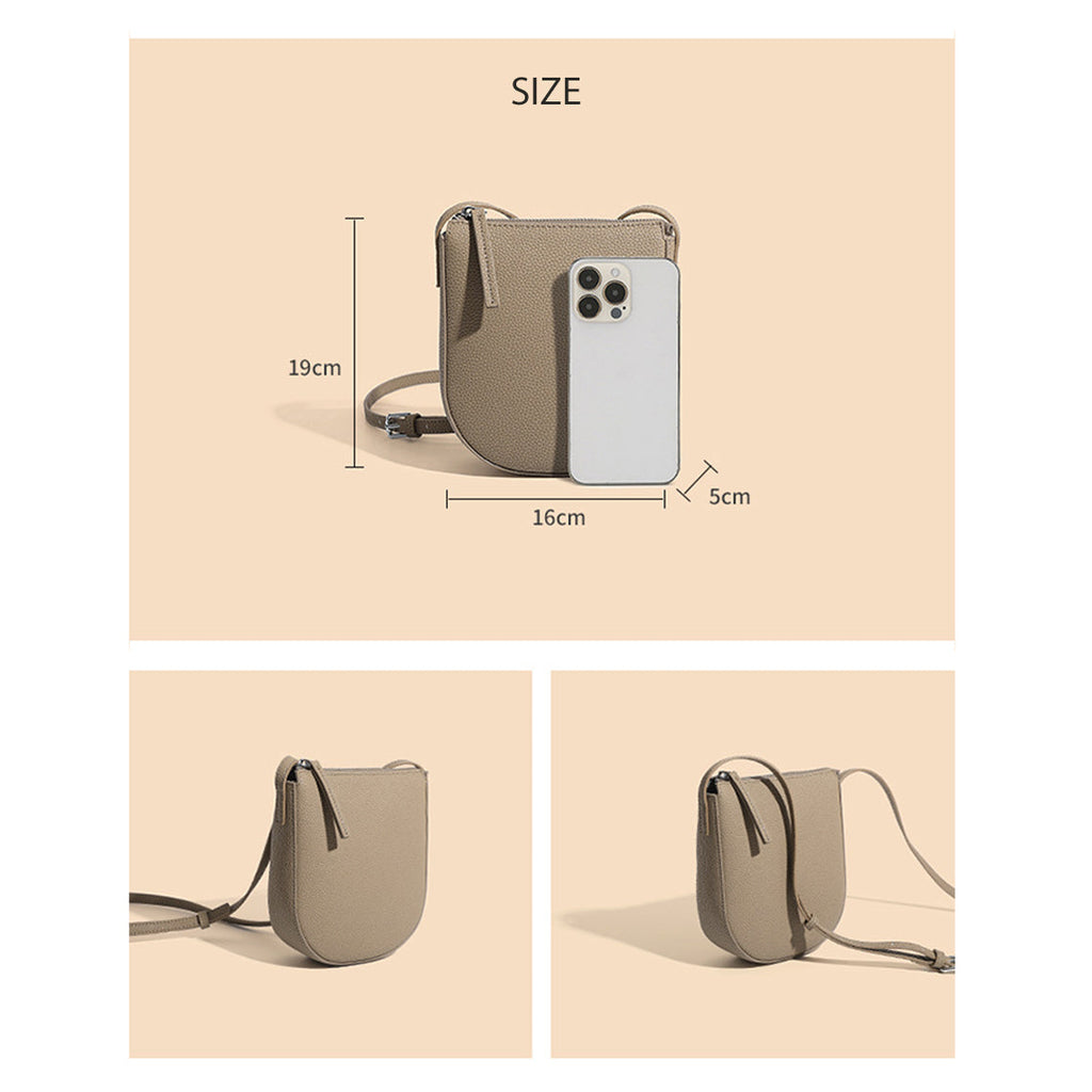 CUCUBIRD Leather Simple Crossbody Phone Bag  