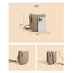 CUCUBIRD Leather Simple Crossbody Phone Bag  