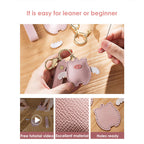CUCUBIRD POPSEWING® Leather Flying Pig Keychain DIY Kit  