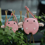 CUCUBIRD POPSEWING® Leather Crossing Flying Pig Bag DIY Kit  