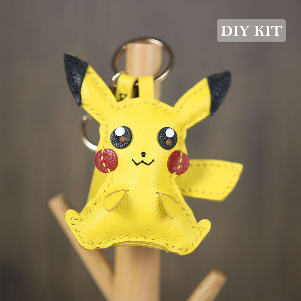 CUCUBIRD POPSEWING® Leather lightning Keychain DIY Kit  