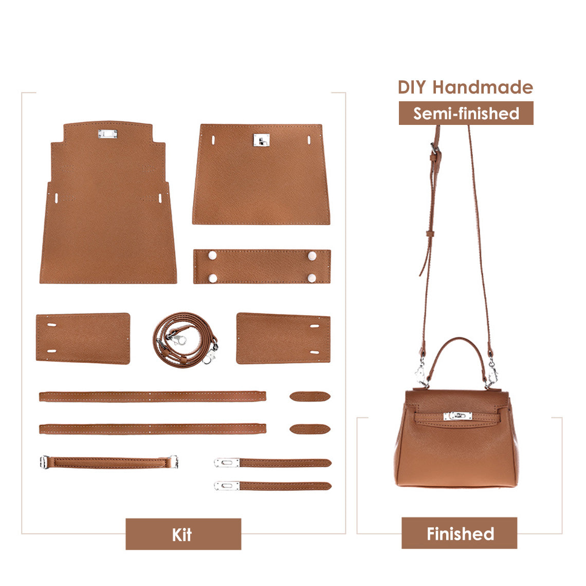 CUCUBIRD POPSEWING® Leather Inspired Kylie Bag DIY Kit | Price Drop at Checkout  