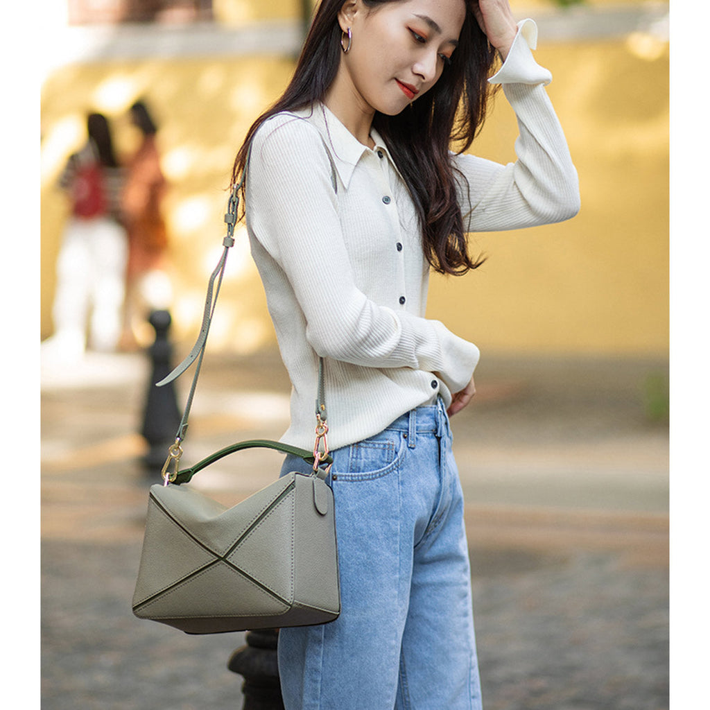 CUCUBIRD POPSEWING® Leather Geometry Crossbody Bag DIY Kit  