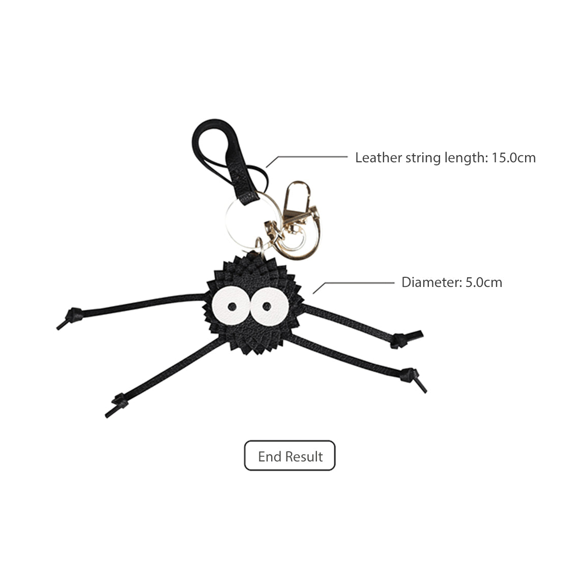 CUCUBIRD POPSEWING® Sheep Leather Scoot Sprites Keychain DIY Kit  