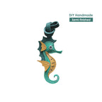 CUCUBIRD POPSEWING® Sheep Leather Sea Horse Bag Charm DIY Kit  